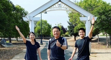 Our three Fresno dentists at Fresno Old Town Trail