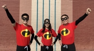Dentists wearing the Incredibles costume