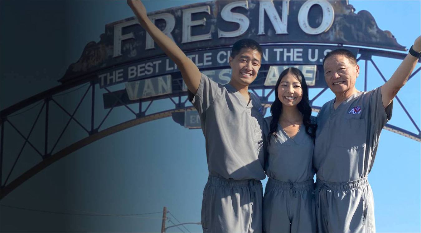 Dentists under city of Fresno sign