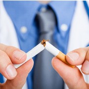 Doctor breaking cigarette in Fresno