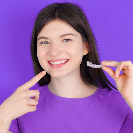 smiling girls with Invisalign in Fresno