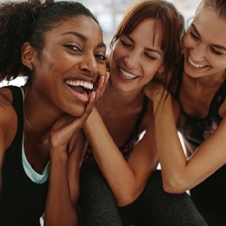 smiling girls with Invisalign in Fresno